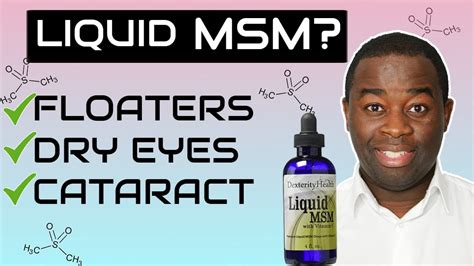 These solutions can replace tears for those with a deficiency. . Liquid msm for eye floaters